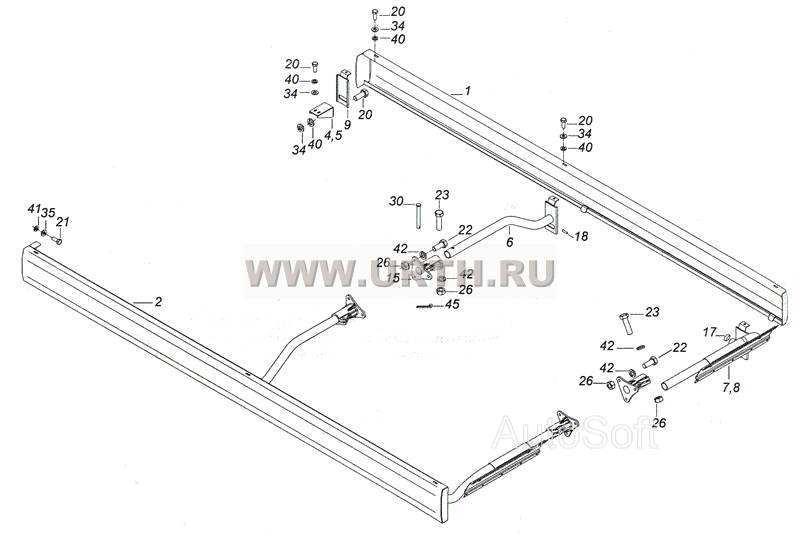 4308-8410003-20 Установка боковой защиты